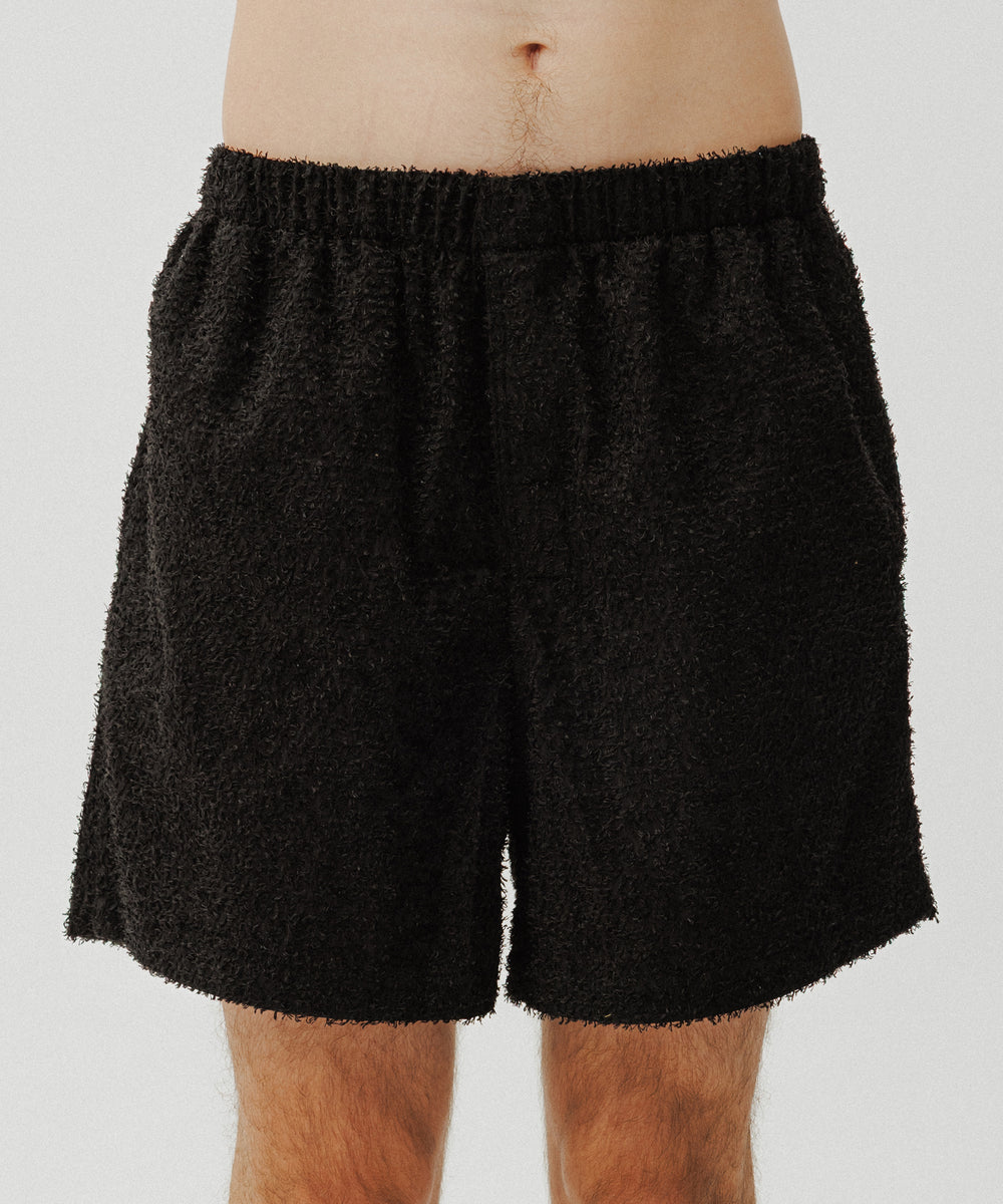 Grass Cotton Jacquard Shorts | Atlas Night – sombras