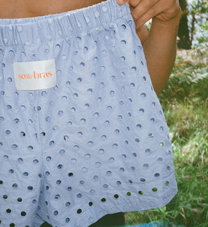 Boxer Lace Shorts - Icy lavender