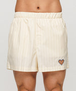 One Point Heart Lace Shorts - Citrus Clay