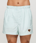 One Point Heart Lace Shorts - Sierra Sage