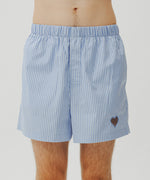 One Point Heart Lace Shorts - Venetian Blue