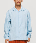 Blue Stripe Long Sleeve Shirt - Portofino Mist