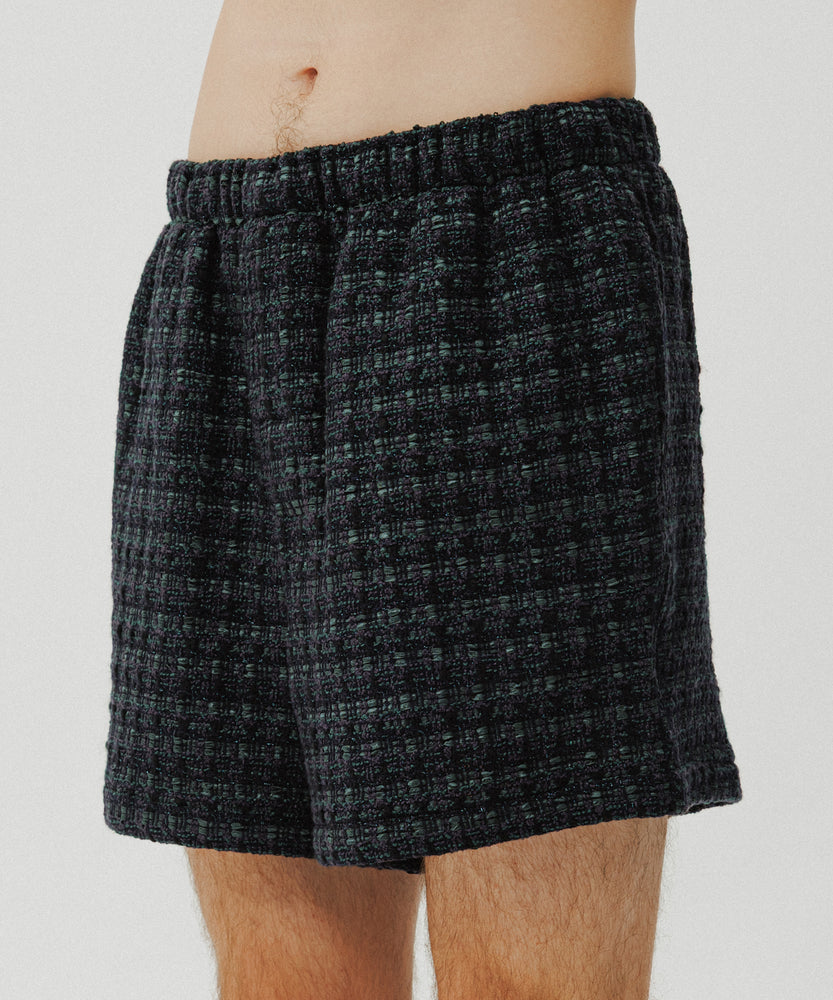 Glitter Tape Wool Tweeded Shorts | Palm Lagoon