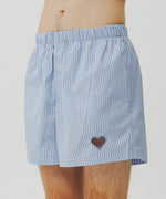 One Point Heart Lace Shorts - Venetian Blue