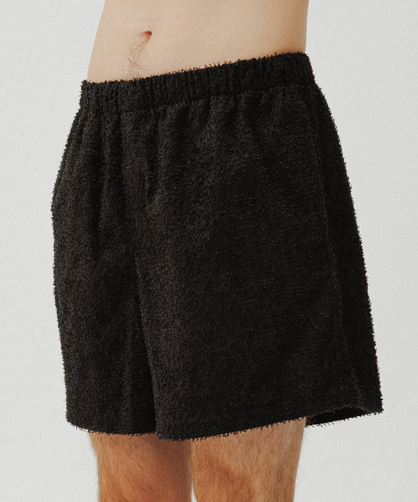 Grass Cotton Jacquard Shorts | Atlas Night