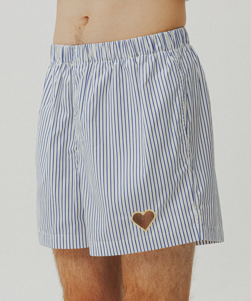 One Point Heart Lace Shorts - Greek Parasol