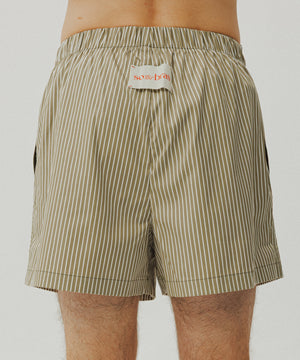 One Point Heart Lace Shorts - Sage