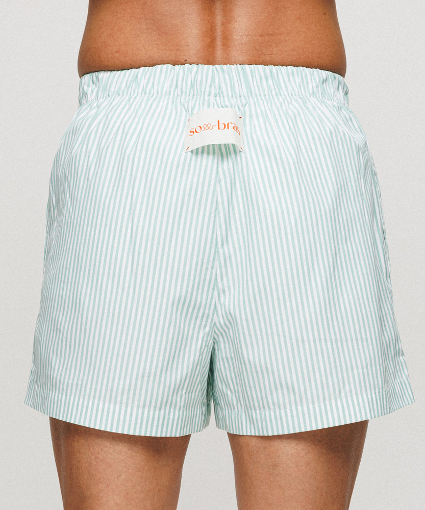 One Point Heart Lace Shorts - Sierra Sage