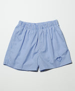 One Point Heart Lace Shorts - Venetian Blue