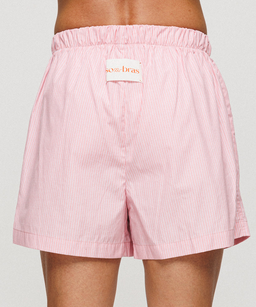 One Point Heart Lace Shorts - Tomate Vivo