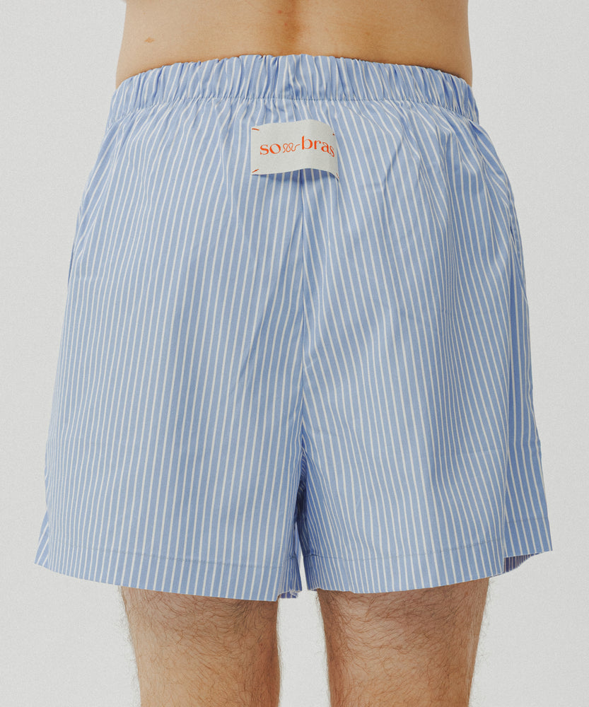 One Point Heart Lace Shorts - Venetian Blue