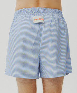 One Point Heart Lace Shorts - Venetian Blue