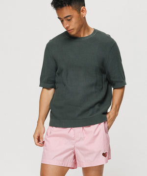 One Point Heart Lace Shorts - Tomate Vivo