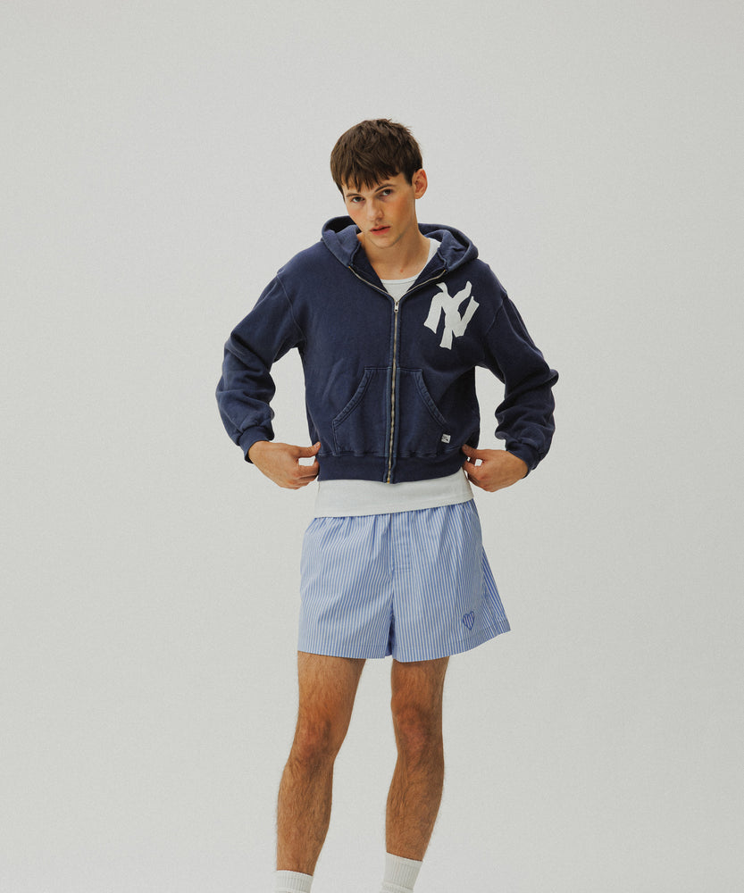 One Point Heart Lace Shorts - Venetian Blue