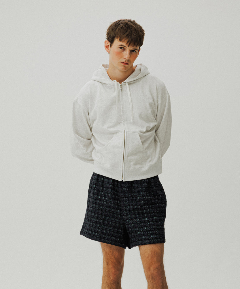 Glitter Tape Wool Tweeded Shorts | Palm Lagoon