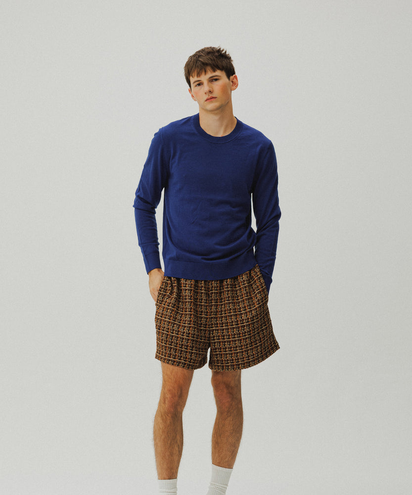 Glitter Tape Wool Tweeded Shorts | Spice Market