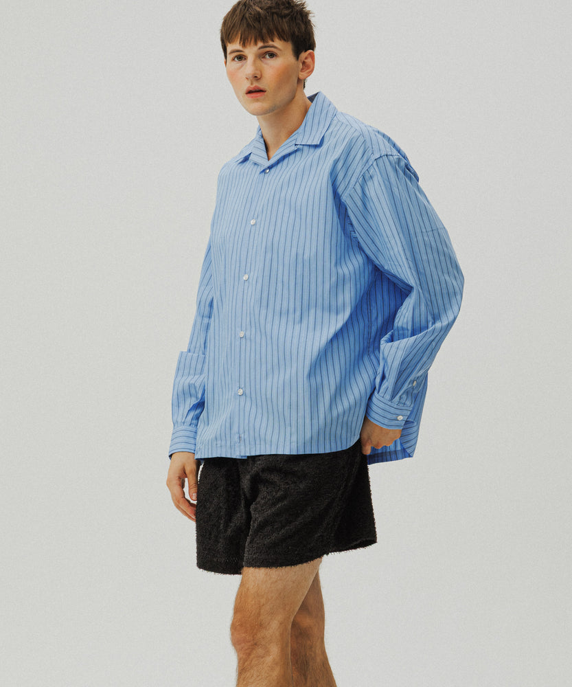 Grass Cotton Jacquard Shorts | Atlas Night
