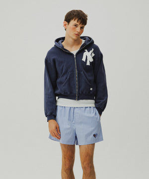 One Point Heart Lace Shorts - Venetian Blue
