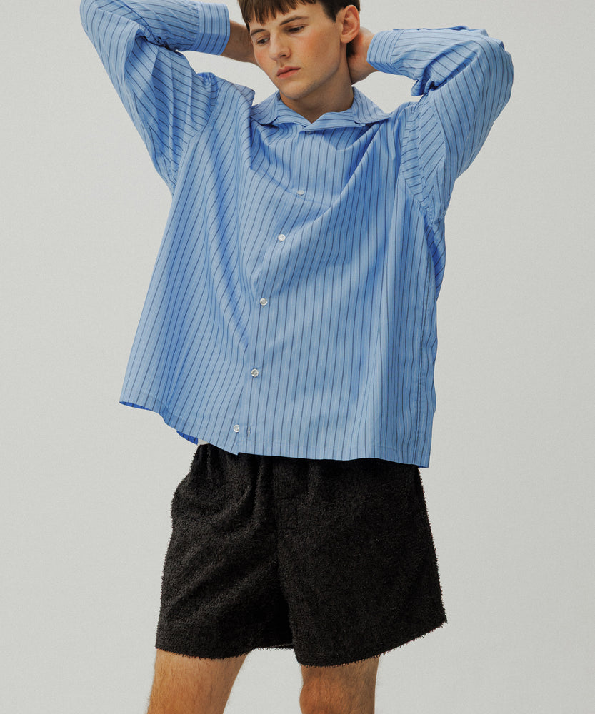 Grass Cotton Jacquard Shorts | Atlas Night