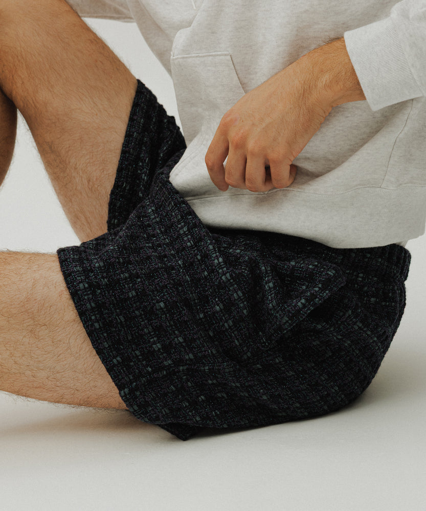 Glitter Tape Wool Tweeded Shorts | Palm Lagoon