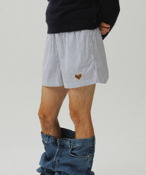 One Point Heart Lace Shorts - Greek Parasol