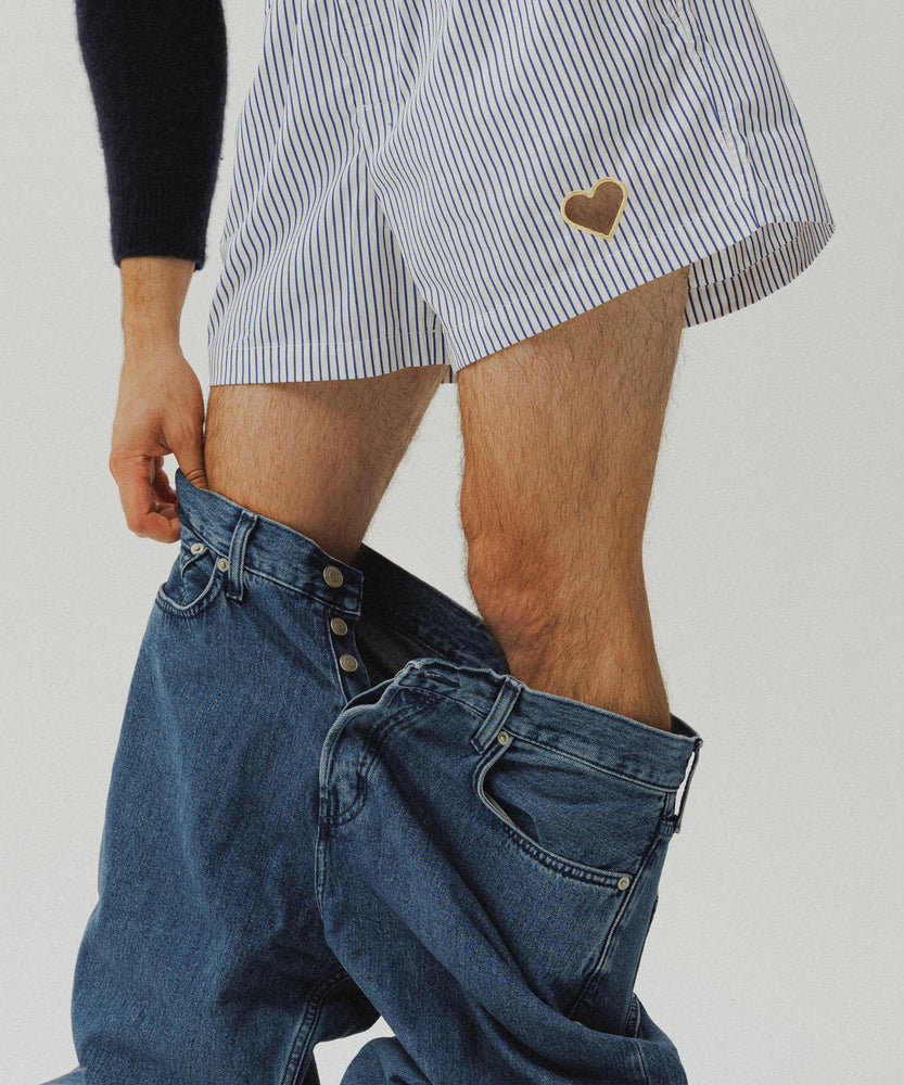 One Point Heart Lace Shorts - Greek Parasol