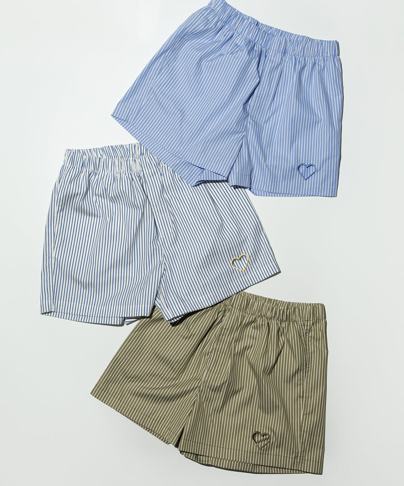 One Point Heart Lace Shorts - Greek Parasol