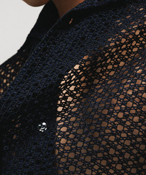 Summer Navy Lace Shirt