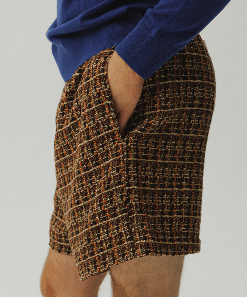 Glitter Tape Wool Tweeded Shorts | Spice Market