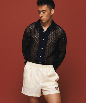 Summer Navy Lace Shirt