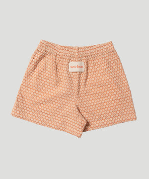 Cotton Boxer Lace Shorts - Neroli