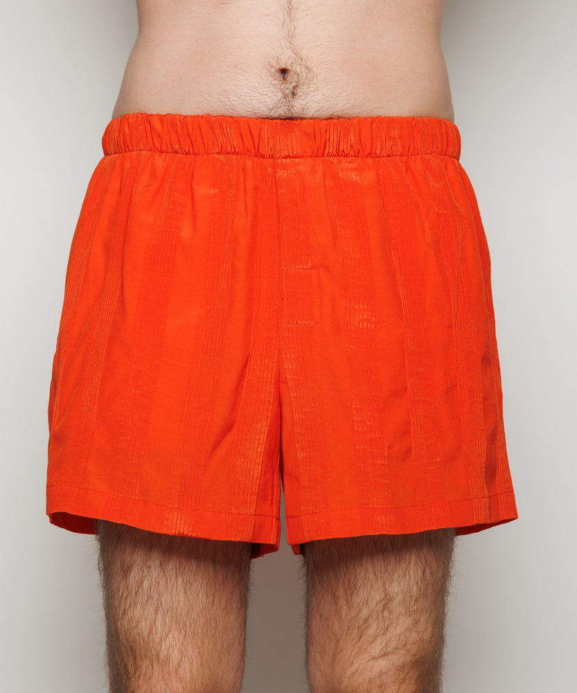 Jacquard Tack Shorts | Red Orange