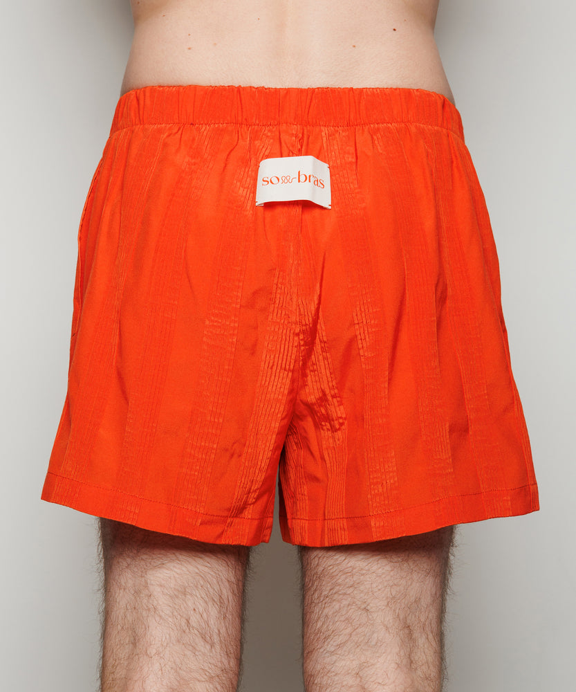 Jacquard Tack Shorts | Red Orange