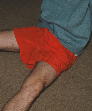 Jacquard Tack Shorts | Red Orange