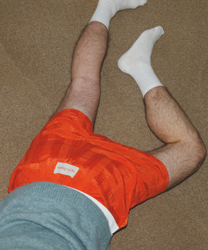 Jacquard Tack Shorts | Red Orange