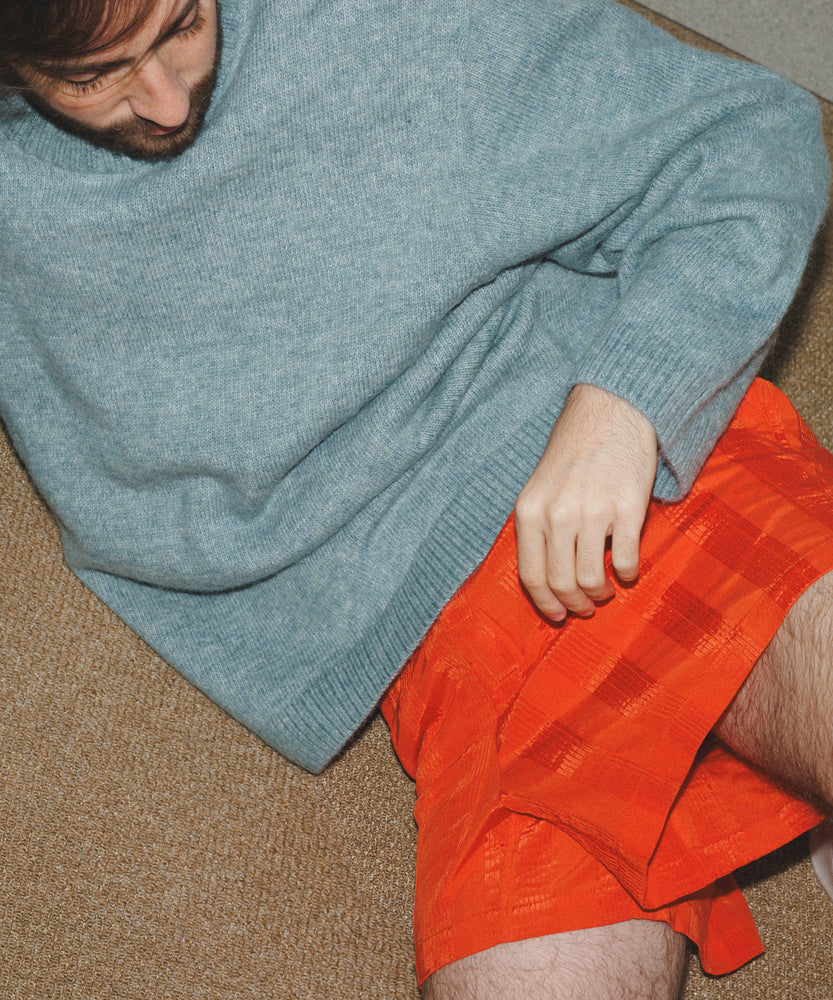 Jacquard Tack Shorts | Red Orange