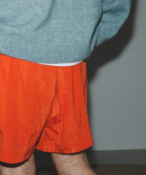 Jacquard Tack Shorts | Red Orange