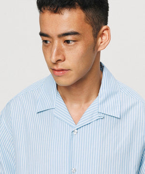 Blue Stripe Long Sleeve Shirt - Portofino Mist