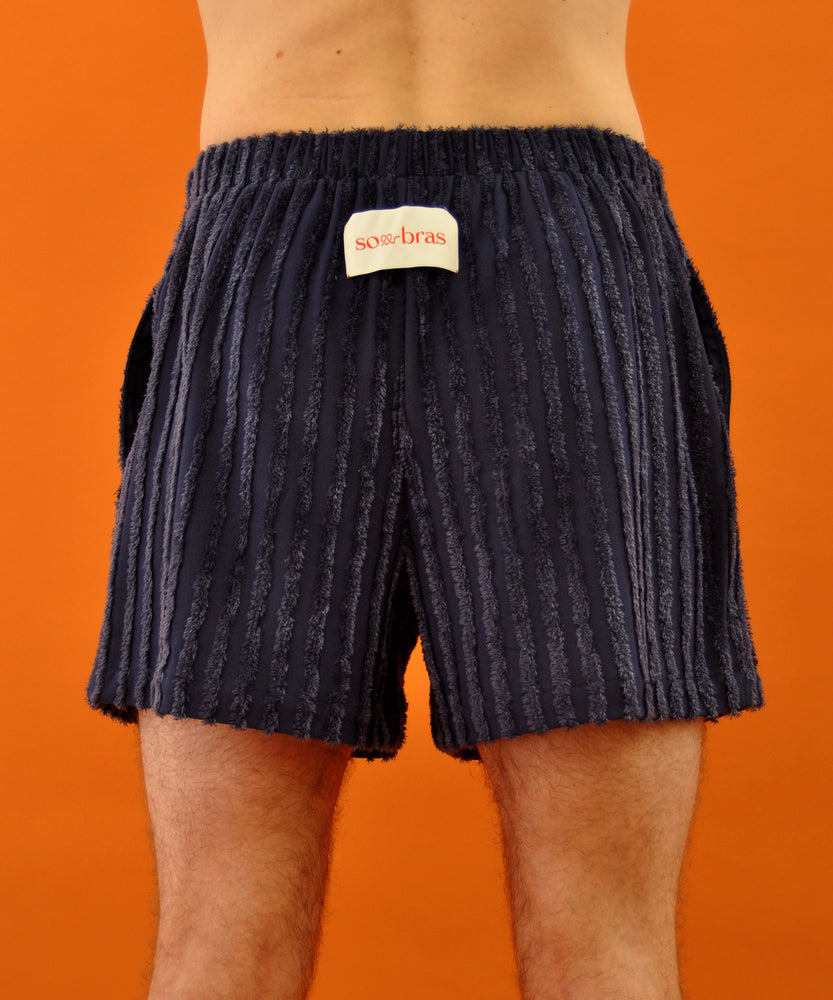 Fringe Towl Shorts - Midnight Blue