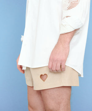 One Point Heart Lace Shorts - Lecce