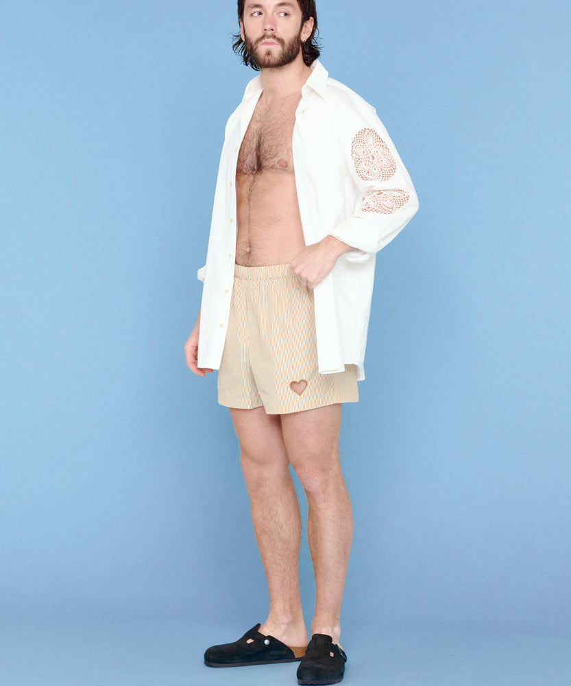 One Point Heart Lace Shorts - Lecce