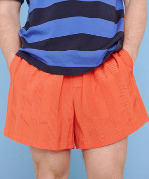 Jacquard Tack Shorts | Red Orange
