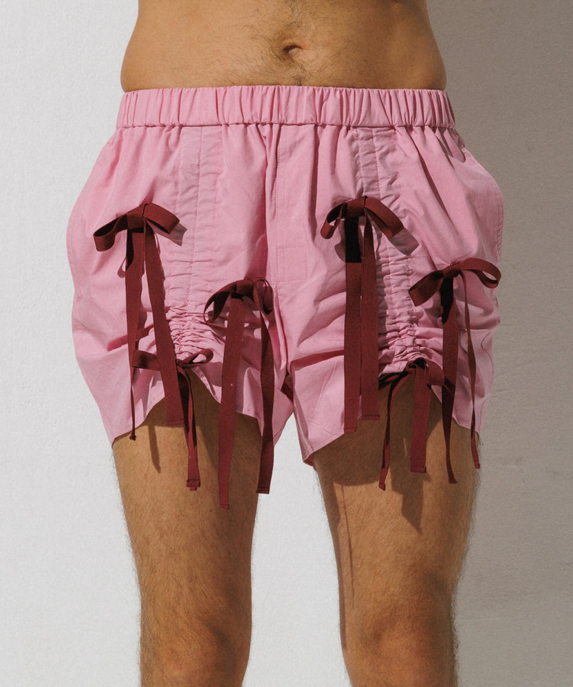 Curtain Ribon Shorts - Pink Lake