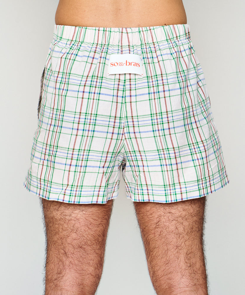 
            
                Load image into Gallery viewer, Cotton Boxer Shorts - Ostuni Check
            
        