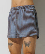 【Pre-order item】Sparkle Summer Knit Shorts - Ice blue & Brown