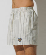 【Pre-order item】One Point Heart Lace Shorts - Ivory