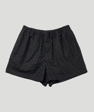 Boxer Lace Shorts - Midnight