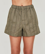 Cotton Boxer Lace Shorts - Olieve