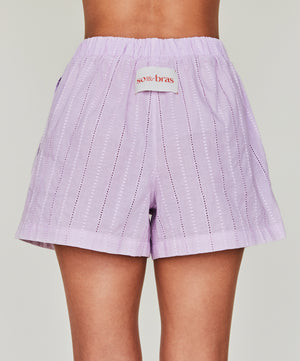 
            
                Load image into Gallery viewer, Cotton Boxer Lace Shorts - Pink sea
            
        